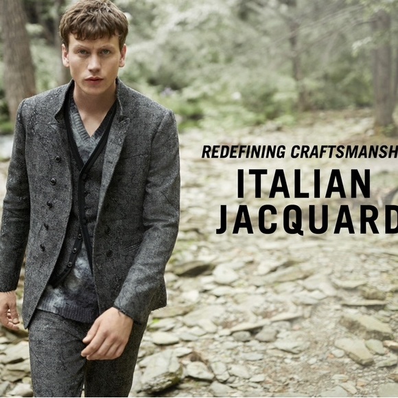 JOHN VARVATOS Abstract Jacquard Vest. Size EU 50 USA 40 - Picture 8 of 9